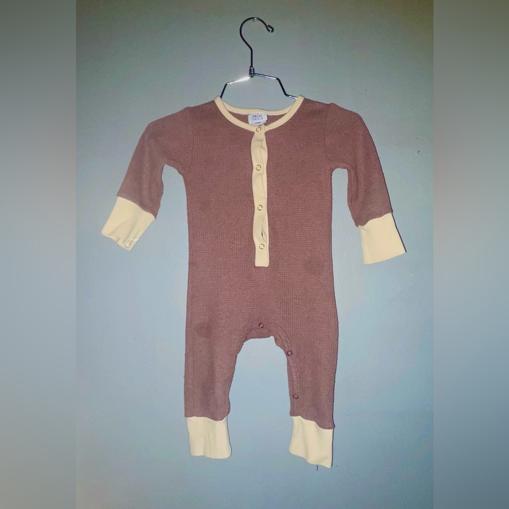 Waffle knit romper